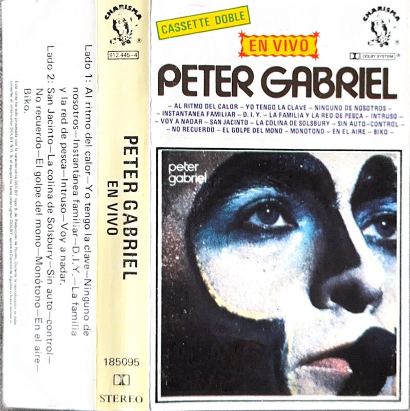 Peter Gabriel – En Vivo (Ed. 1983 CHI)