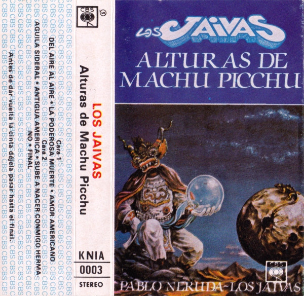 Los Jaivas – Alturas De Machu Pichu (Ed. 1984 CHI)