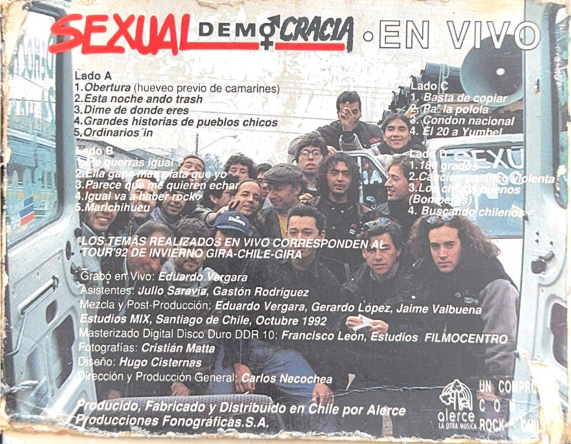 Sexual Democracia – En Vivo (Ed. 1992 CHI) - Imagen 2