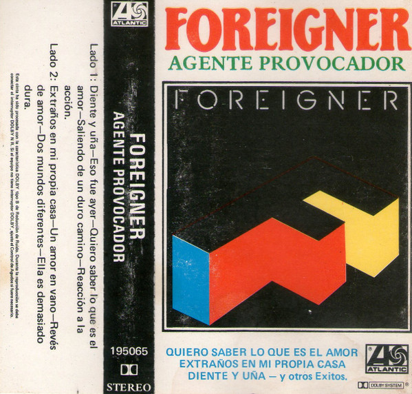 Foreigner – Agente Provocador = Agent Provocateur (Ed. 1984 CHI)