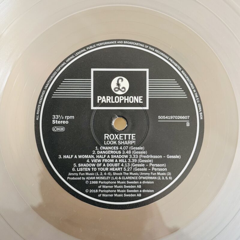 Roxette – Look Sharp! (Ed. 2018 EU, Transparente) - Imagen 3