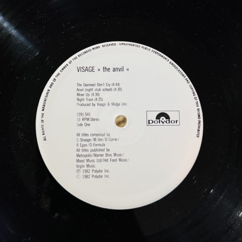 Visage – The Anvil (Ed. 1982 EU) - Imagen 3